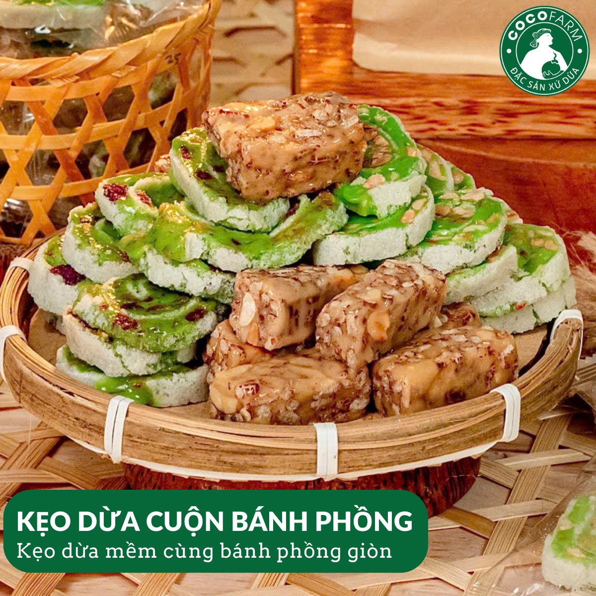 Coco Farm Bịch Kẹo Dừa Không Đường Ngũ Vị 500g Giá 85k